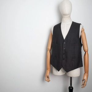 Burberry Charcoal Gray Vest